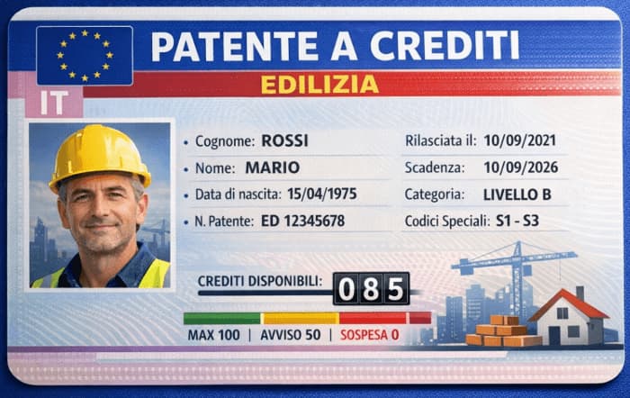 patente a crediti edilizia